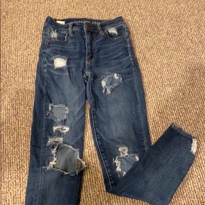 Dark Blue Ripped Jeans